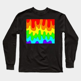 Rainbow drips Long Sleeve T-Shirt